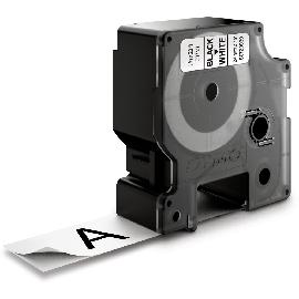 Schriftband DYMO D1, 24 mm x 7 m, schwarz/weiß Produktbild